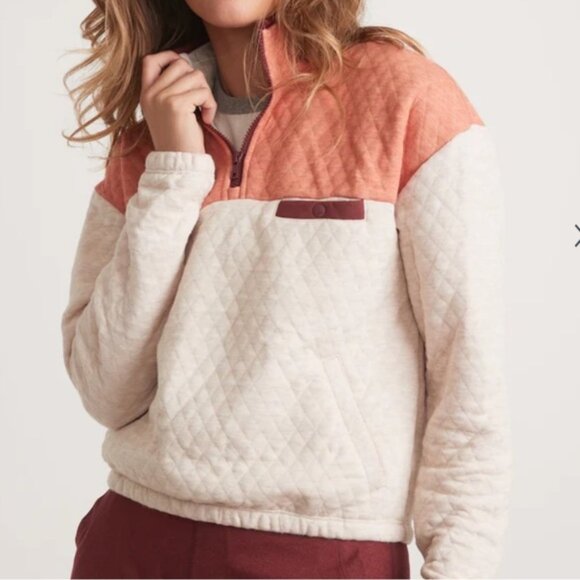 Marine Layer Tops - Marine Layer Updated Corbet Pullover Tan Medium